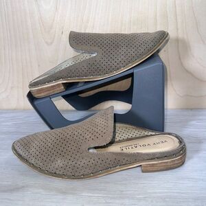 Very Volatile Mesquite Perf Mule Brown Suede Women's 9